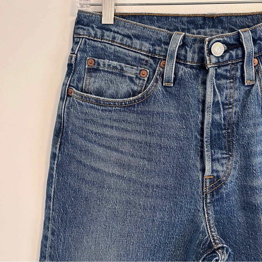 Levi’s 501 Premium Denim High Rise Button Fly 95% Cotton Size 27 - Picture 10 of 17
